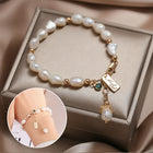 Natural Zircon Pearl Bracelet Ins Fashion Luxury Jewelry - front view (1 of 5)