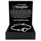 Hollow Zircon Heart Open-End BraceletLight Luxury - Gold - side view