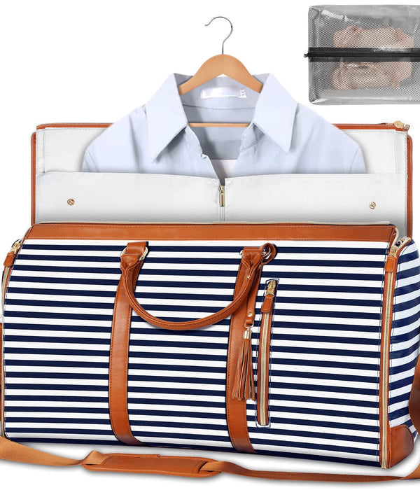 Large Capacity Travel Duffle Bag Women's Handbag Folding Suit Bag Waterproof Clothes Totes - detail close-up